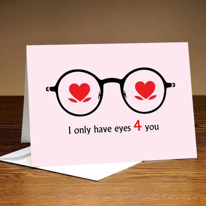 Personalised Eyes For You Love Greeting Card