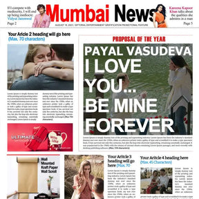 Personalised Newspaper - Valentine Day Proposal - Digital