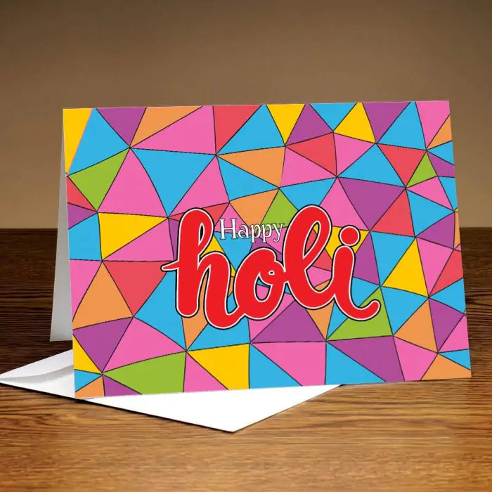 Beautiful Colour Puzzle Holi Card-1