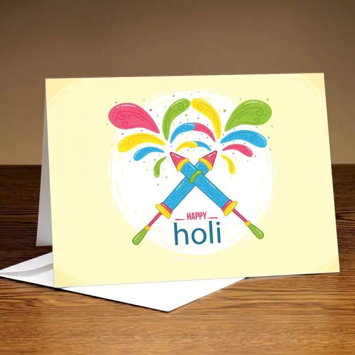 Colour Pichkari Holi Card-1