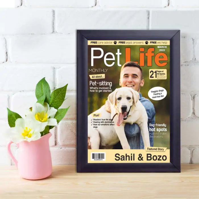 Personalised Pet Life Magazine Cover - Digital