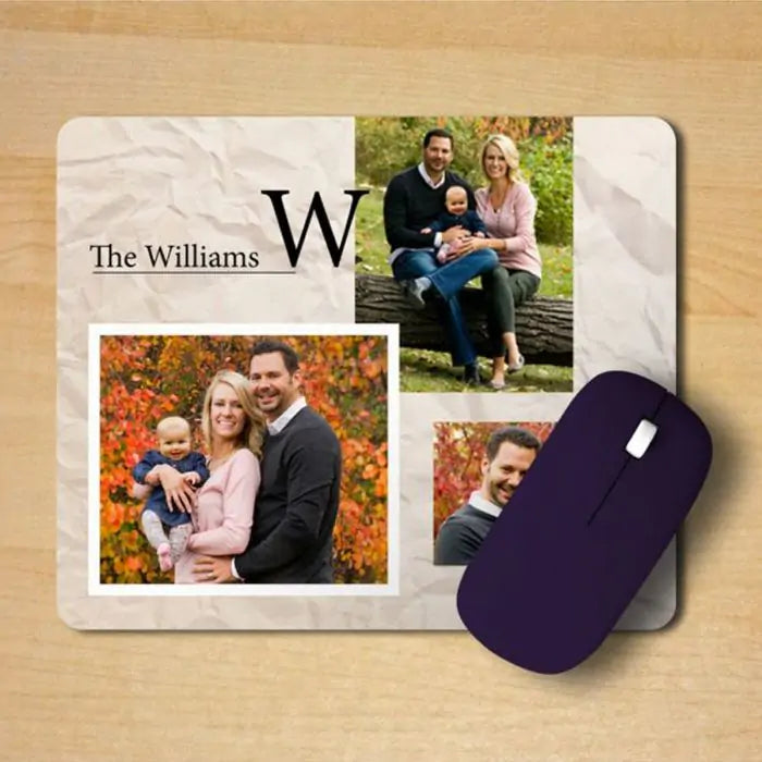 Personalised Family Photos Mouse Pad