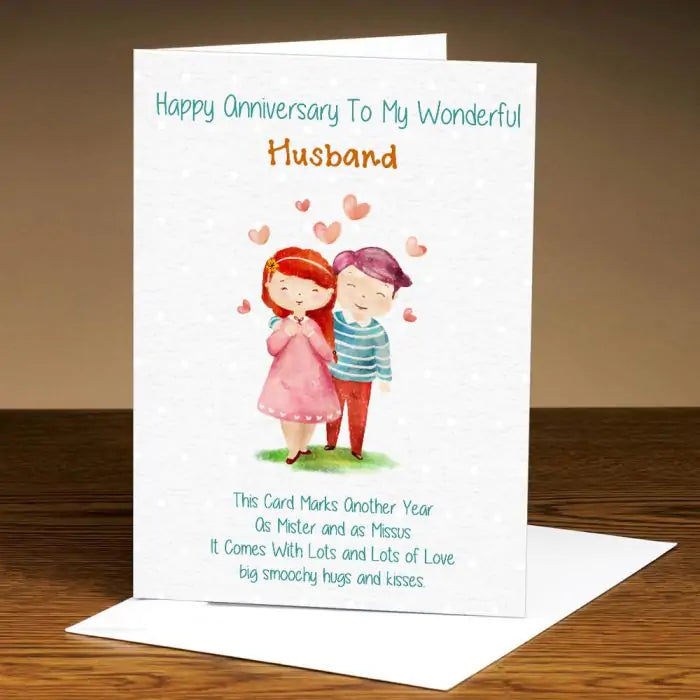 Special 2nd Anniversary Gift Husband Wife Personalised Insert – GiftGeeza