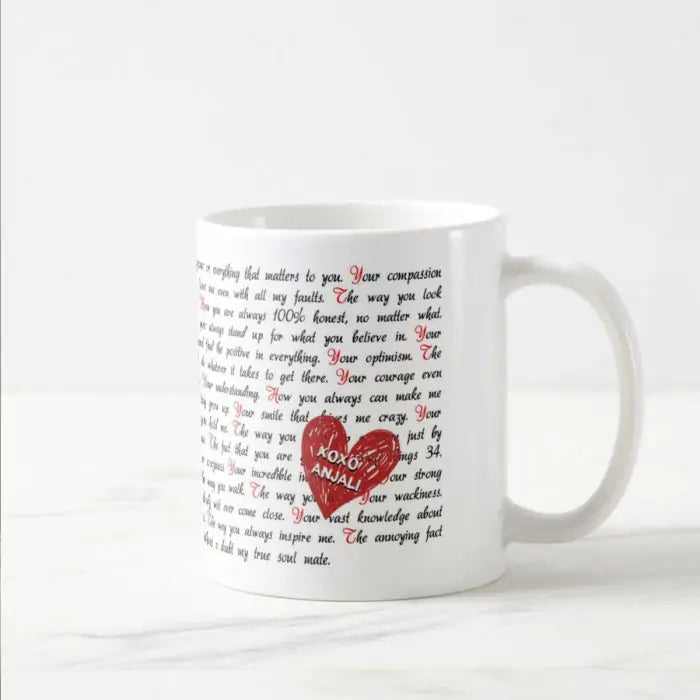 Personalised Cute Reasons For Love Mug-1