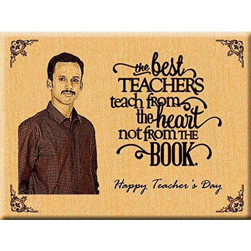 Personalised Teacher'S Day Engraved Plaque Gift