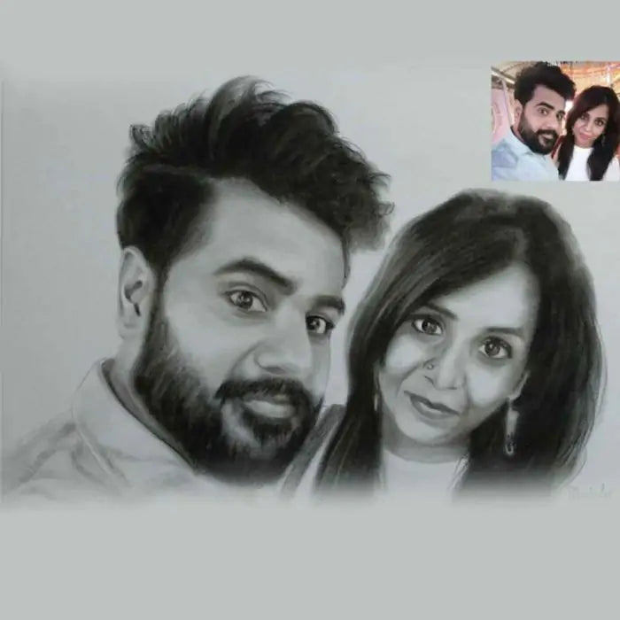 Pragati Unique Printing Pencil Sketch Photo Frame For Gifting photo frame  gift for best friend best