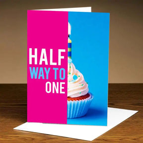 Personalised Half Birthday Card