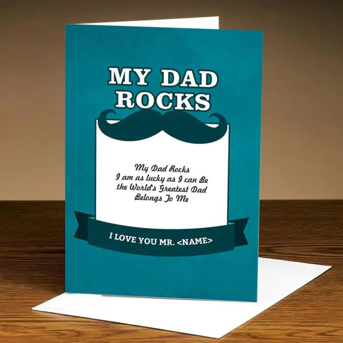 Personalised Rocking Father's Day Card-1