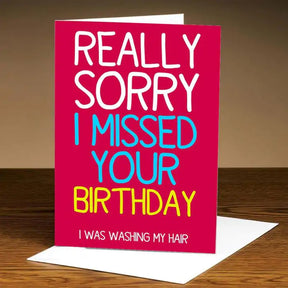 Personalised Missed Your Birthday Card