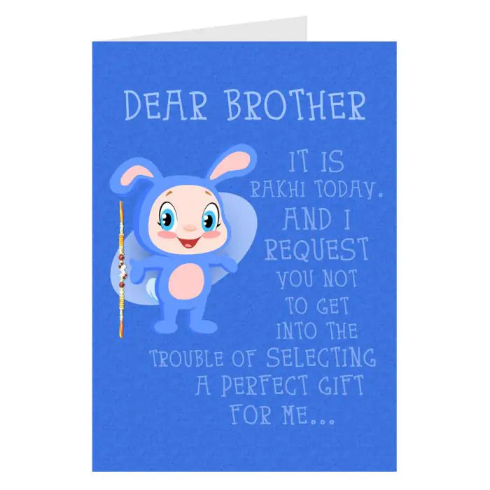 Personalised Dear Brother Rakhi Card