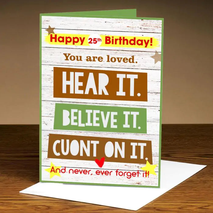 Personalised You are Loved Birthday Greeting Card