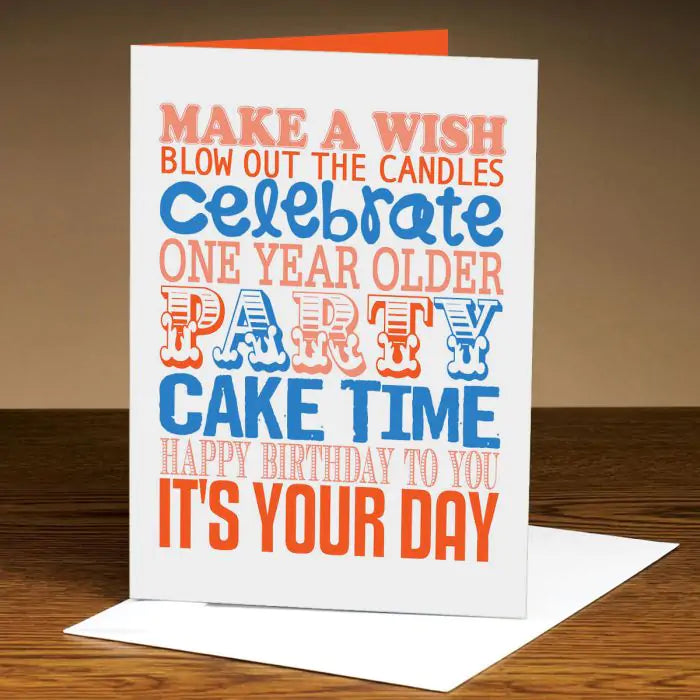 Personalised Make a Wish Birthday Greeting Card