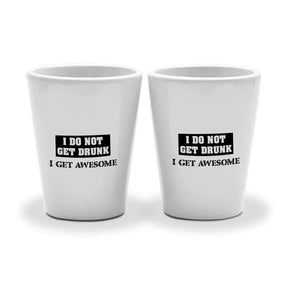 Set Of 2 - Not Drunk But Awesome Shot Glasses