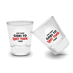Set Of 2 - Cheers To Last Fuck Shot Glasses