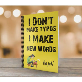 Make New Words Personalised Notebook