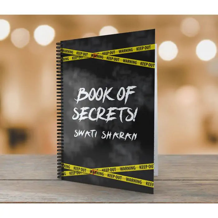 Book Of Secrets Personalised Notebook