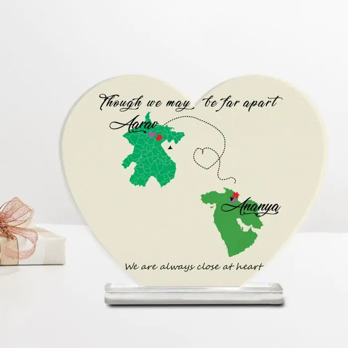 Personalised We Are Always Close at Heart Acrylic Plaque