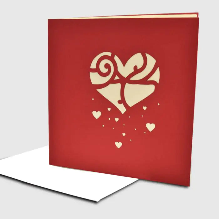 Personalised Love Couple Pop Up Card