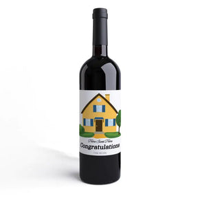 Personalised New Home Wine Label - Set of - 3
