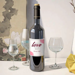 Personalised All You Need Is Love Wine Label - Set of - 3