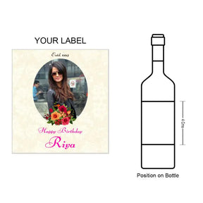 Personalised Happy Birthday Wine Label - Set of - 3