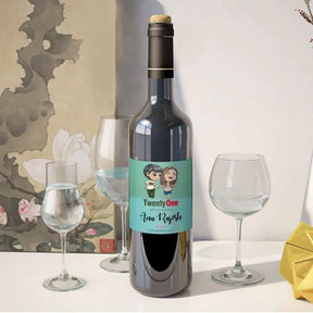 Personalised 21st Birthday Wine Label - Set of - 3-2