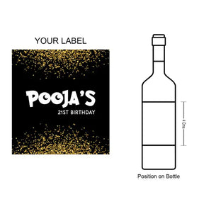 Personalised Birthday Fun Wine Label - Set of - 3