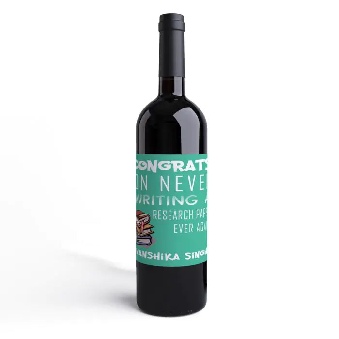 Personalised Congratulations Graduate Wine Label - Set of - 3-1