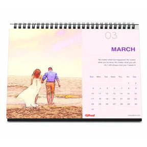 Personalised Coloured Pencil Sketch Calendar