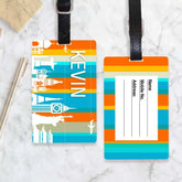 City Skyline Personalised Luggage Tag