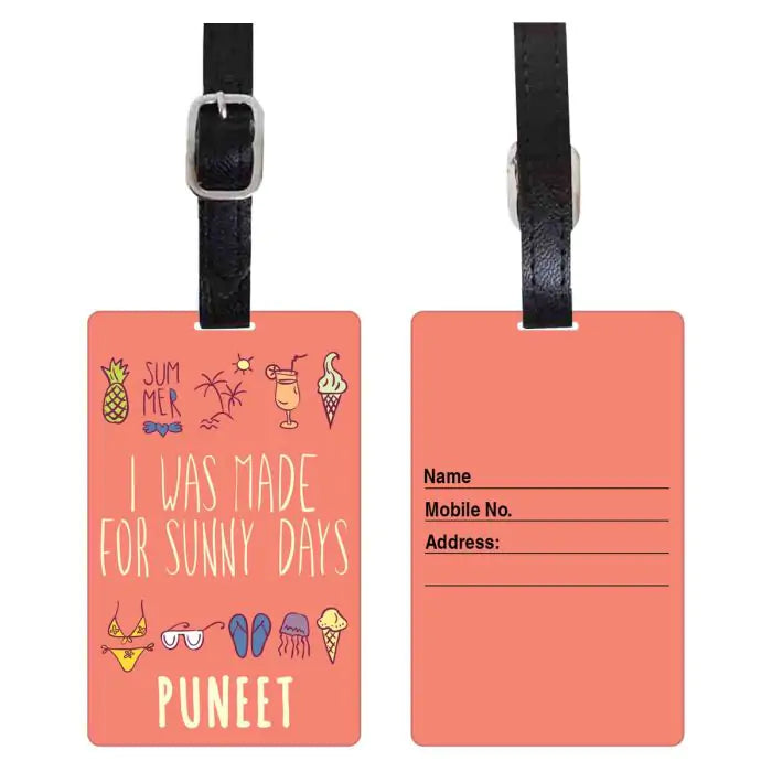 Adventure Personalised Luggage Tag