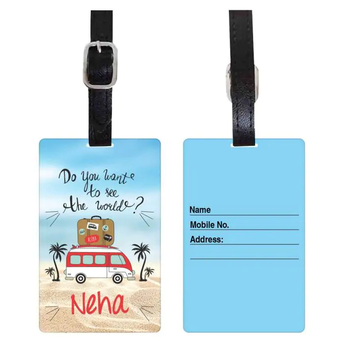 See The World Personalised Luggage Tag