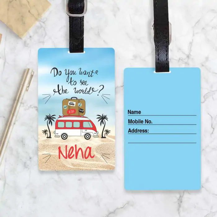 See The World Personalised Luggage Tag