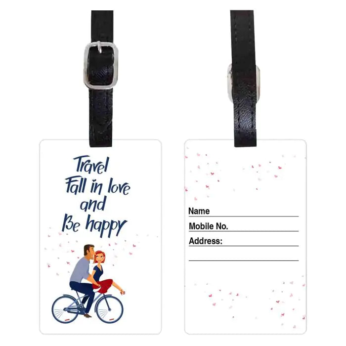 Fall In Love Personalised Luggage Tag