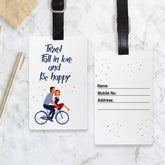 Fall In Love Personalised Luggage Tag