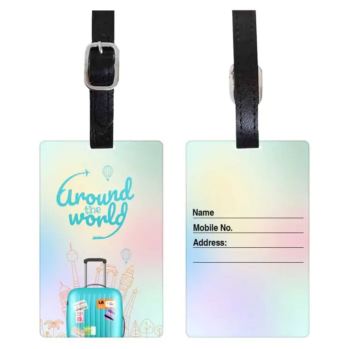 Around The World Personalised Luggage Tag