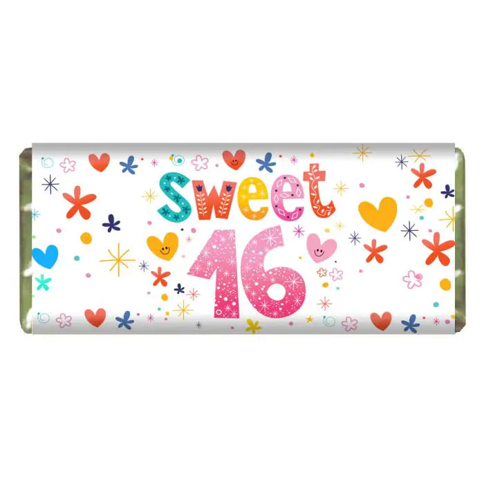 Sweet 16 Personalised Choco Bar