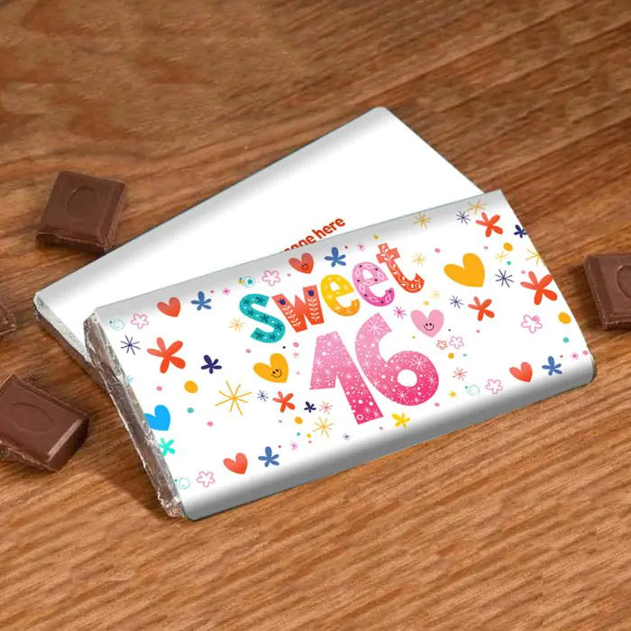 Sweet 16 Personalised Choco Bar