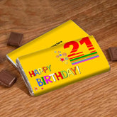 21st Birthday Personalised Choco Bar