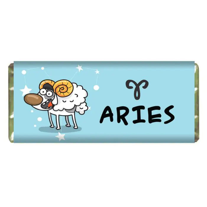 Cute Aries Personalised Choco Bar