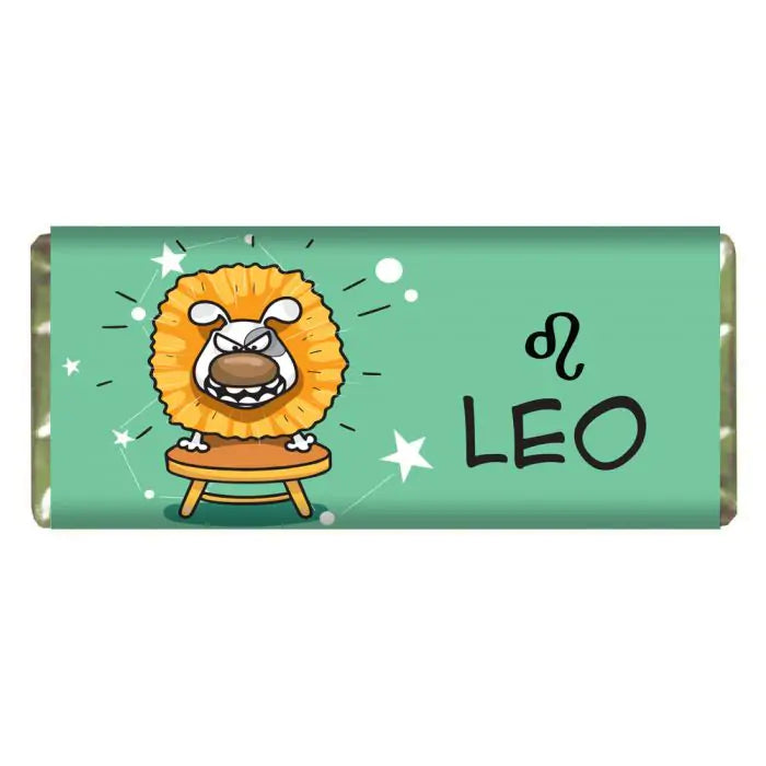 Cute Leo Personalised Choco Bar