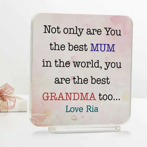Personalised Best Grandma Acrylic Keepsake