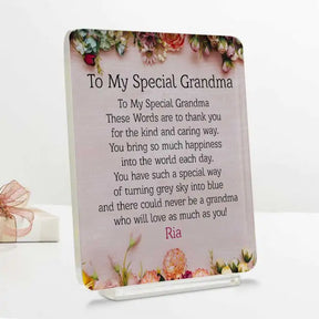 Personalised Special Grandma Acrylic Acrylic Plaque-2