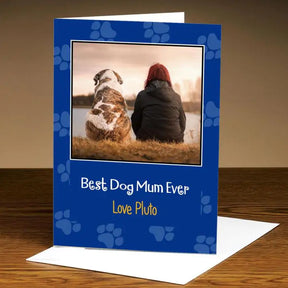 Personalised Best Dog Mum Ever Card