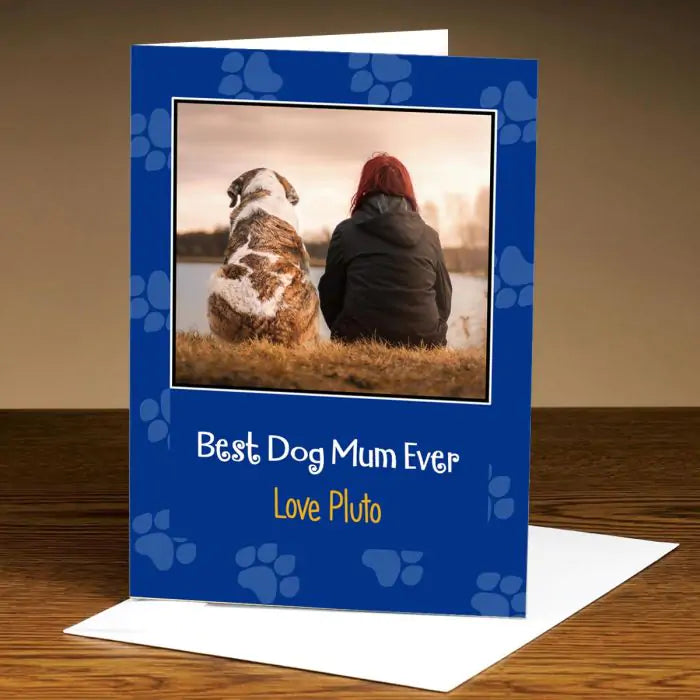 Personalised Best Dog Mum Ever Card-1