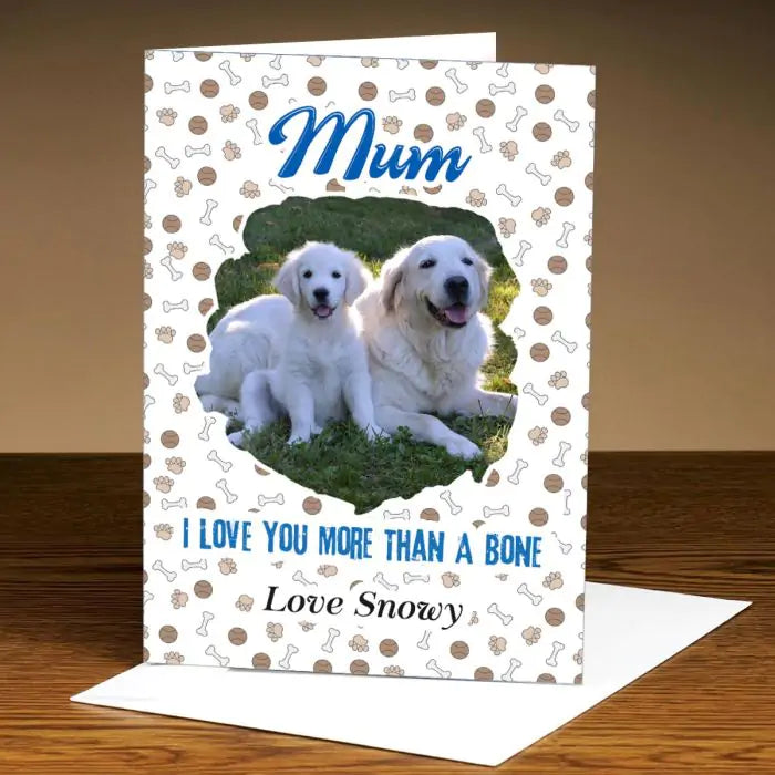 Personalised Love You Dog Mum Card-1