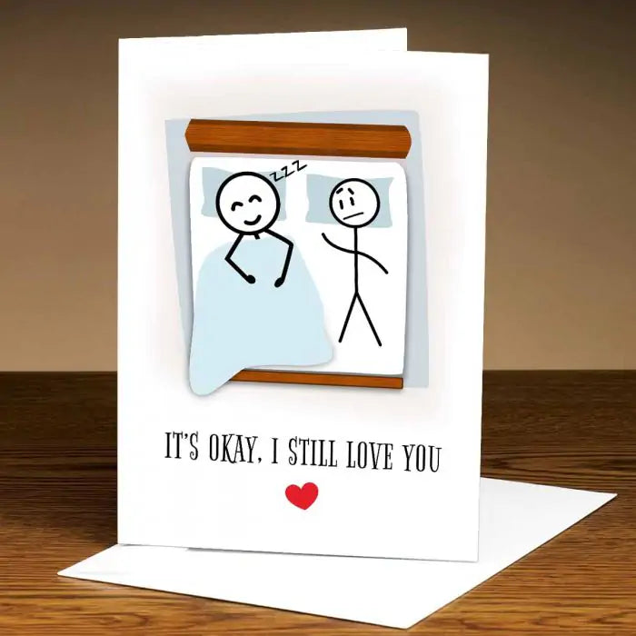 Personalised It's Okay, Still I Love You Greeting Card-1