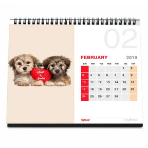 Puppy Love Personalised Name Calendar