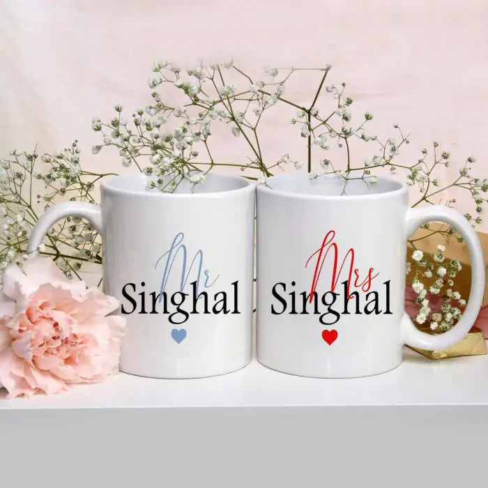 Personalised Couple Name Mug Set-1