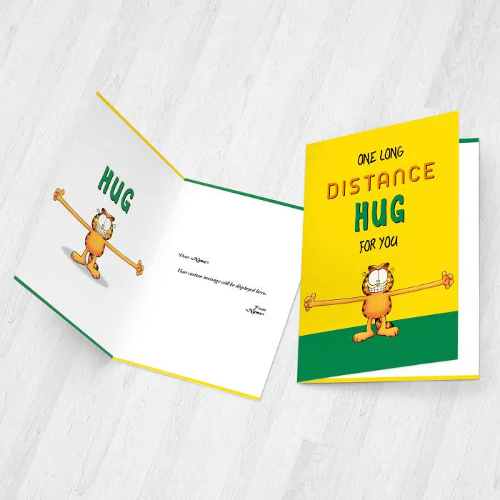 Personalised Long Distance Hug For You Card